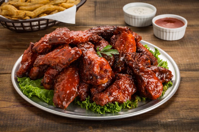 Buffalo Chicken Wings with blue cheese dipping sauce